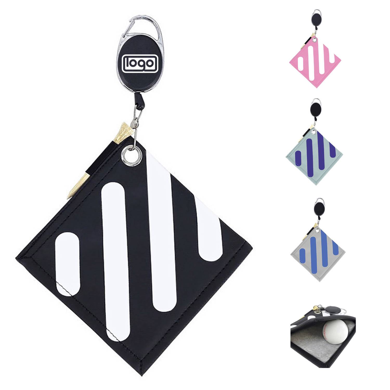 Golf Ball Cleaning Towel w/ Hanging Buckle 7